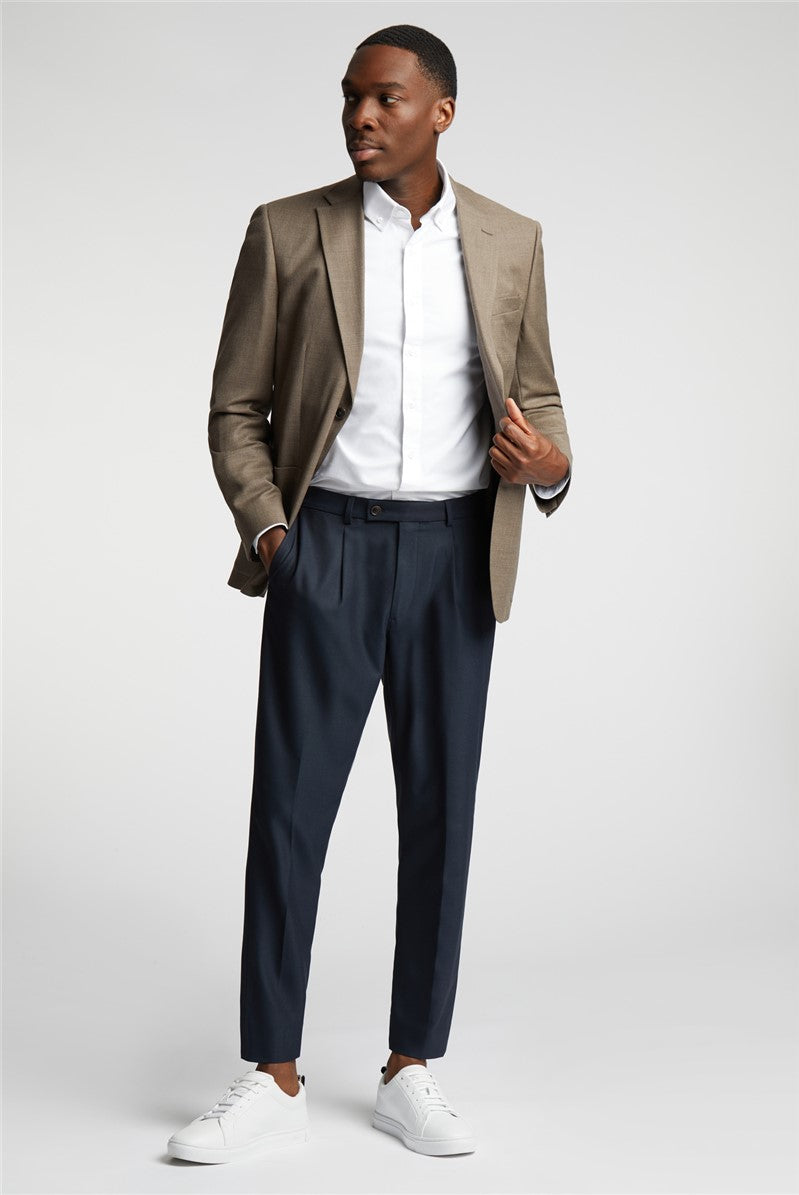 Oatmeal Hopsack Wool Blazer – Voguenthreads