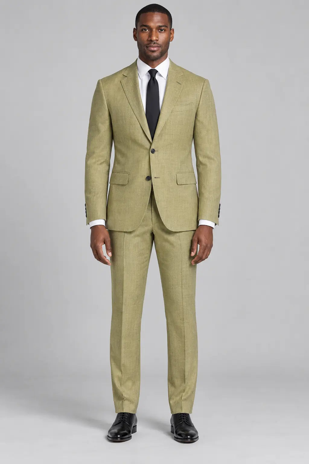 Men’s Golden Olive Two-Piece Business & Wedding Suit