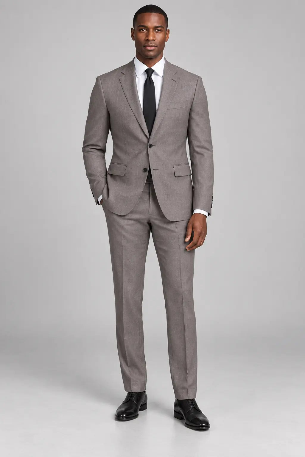 Men’s Smoky Taupe Grey Two-Piece Business & Wedding Suit