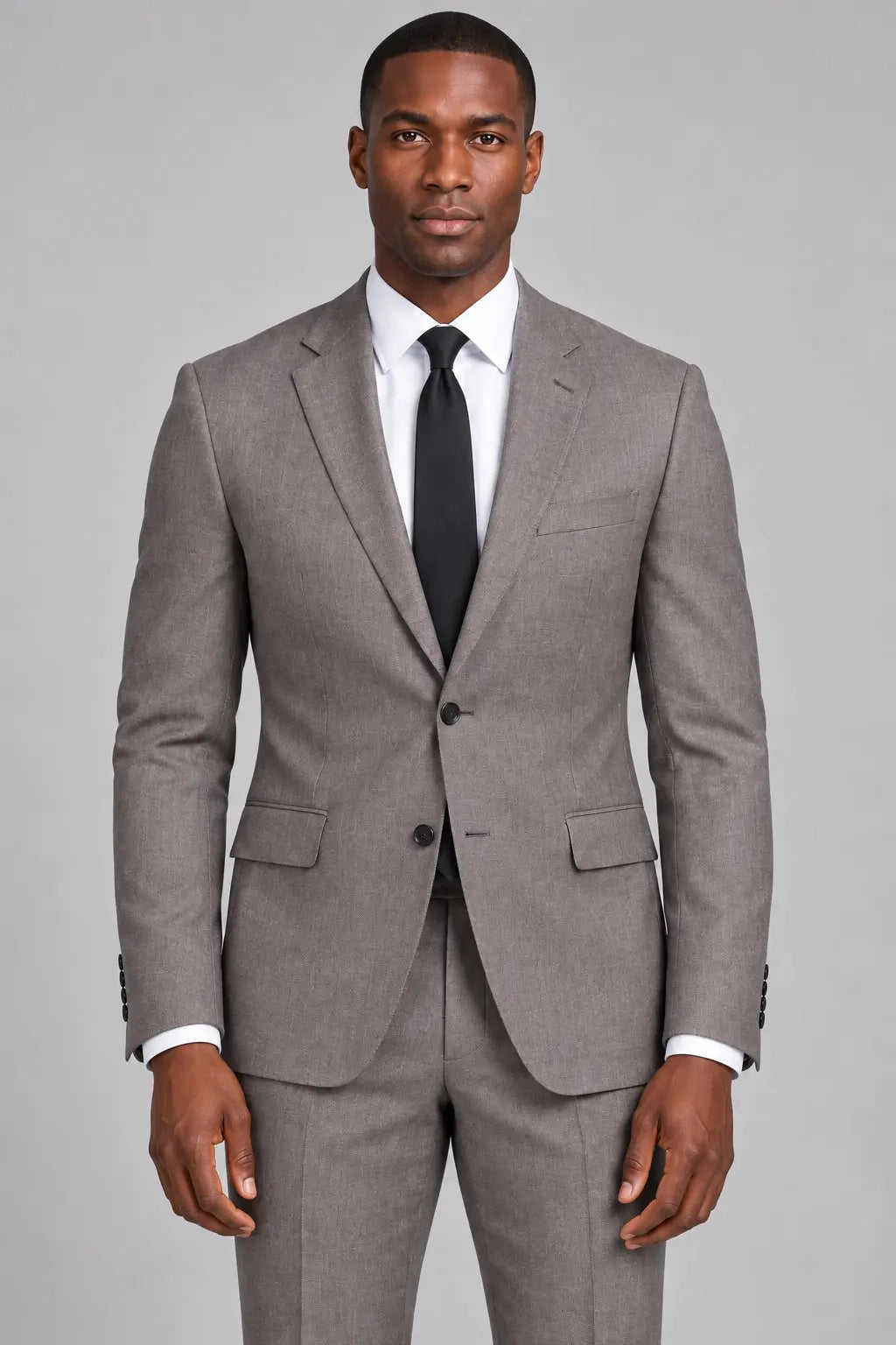 Men’s Smoky Taupe Grey Two-Piece Business & Wedding Suit