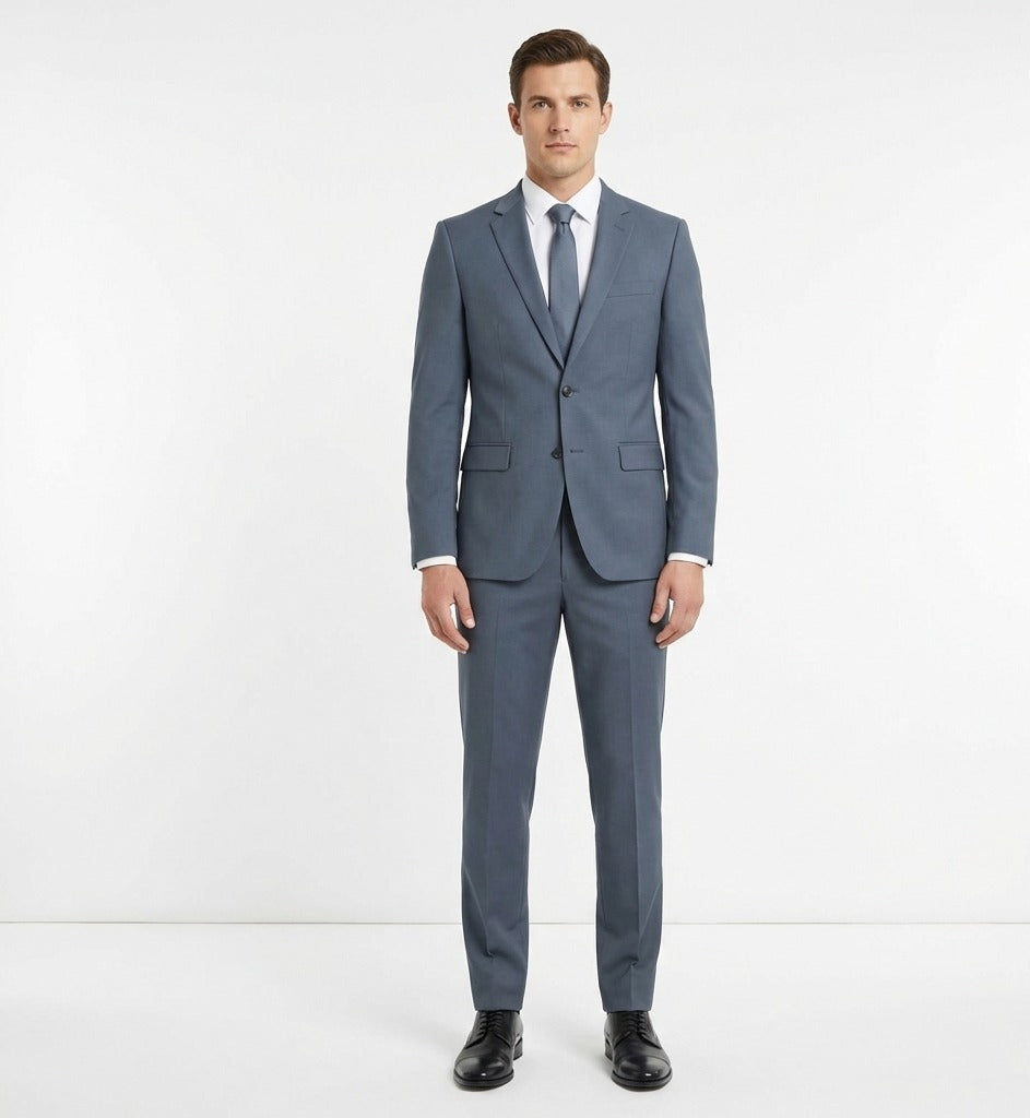Cerulean Steel Executive 2-Piece Suit-VogueNThreads