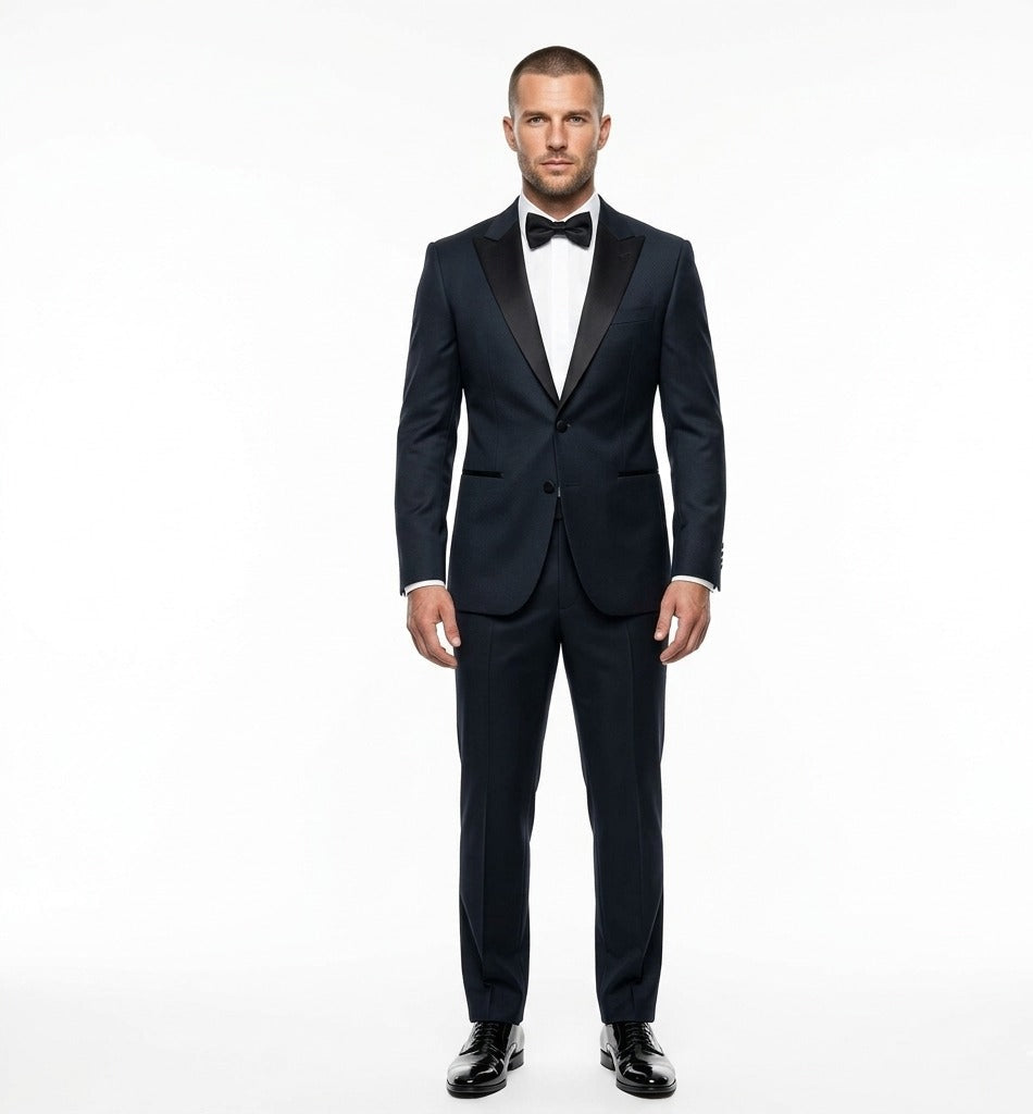 Deep Graphite Navy – Premium Tuxedo-suits-VogueNThreads