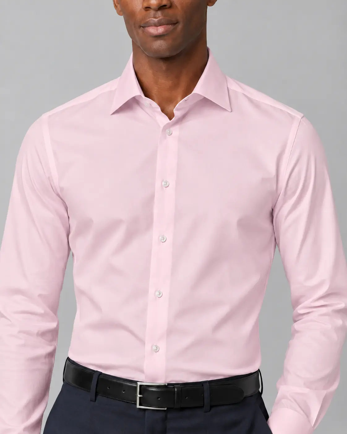 Men's Pale Pink Premium Cotton Formal Shirt