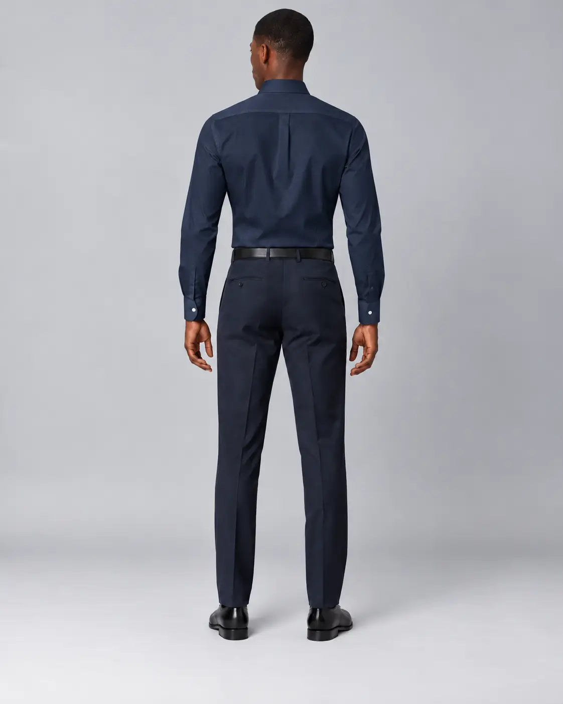 Men's Deep Navy Premium Cotton Formal Shirt