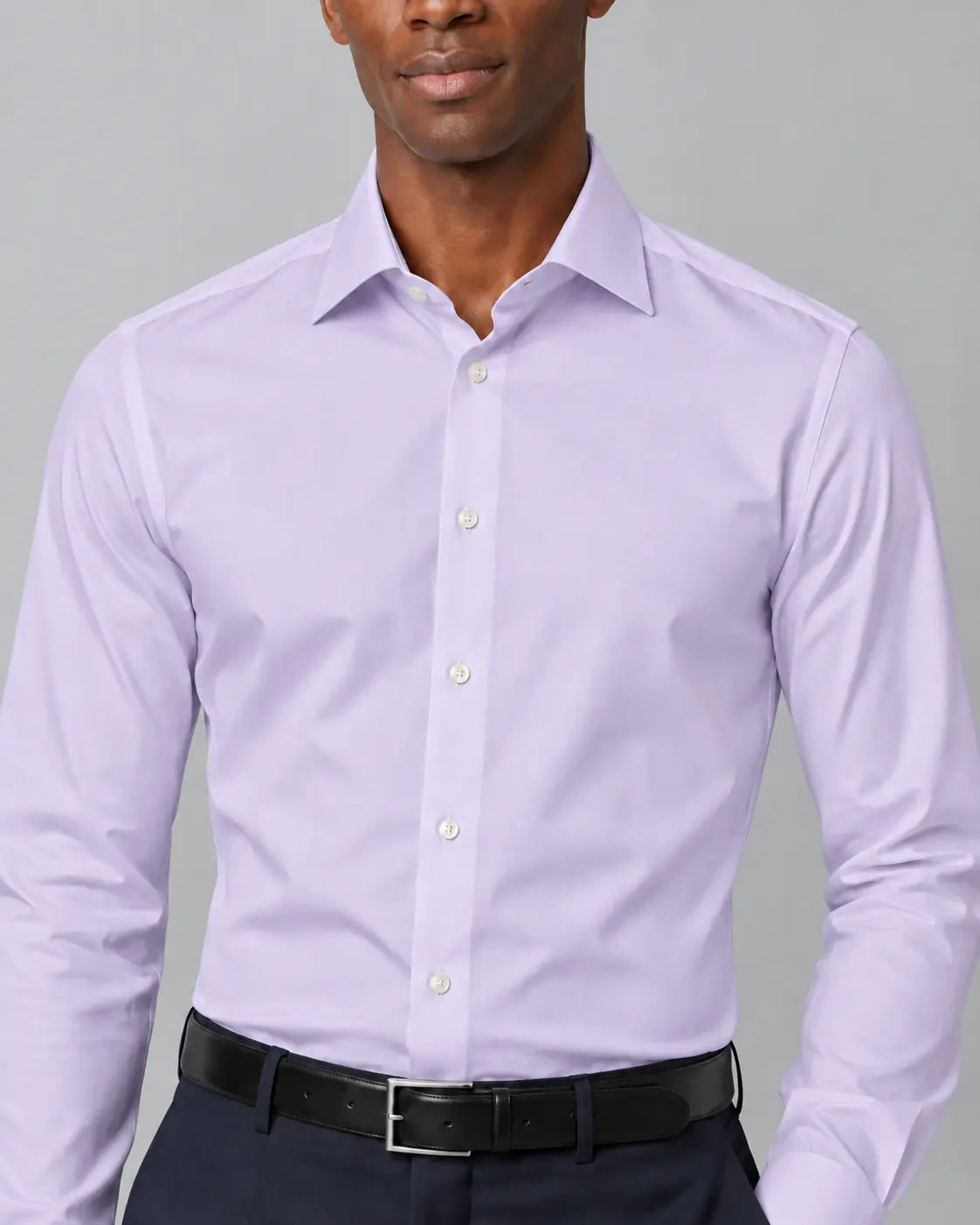 Men's Soft Lilac Premium Cotton Formal Shirt