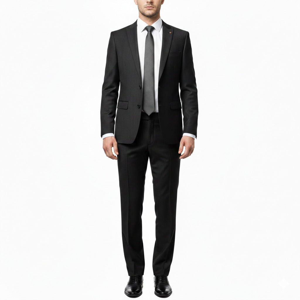 Obsidian Charcoal – Premium 2-Piece Suit-suits-VogueNThreads