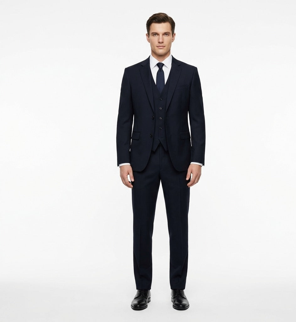 Obsidian Midnight Executive 3-Piece Suit-suits-VogueNThreads