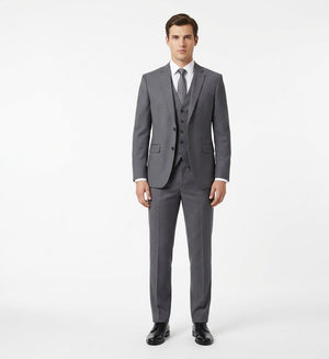 Pewter Steel Executive 3-Piece Suit-suits-VogueNThreads