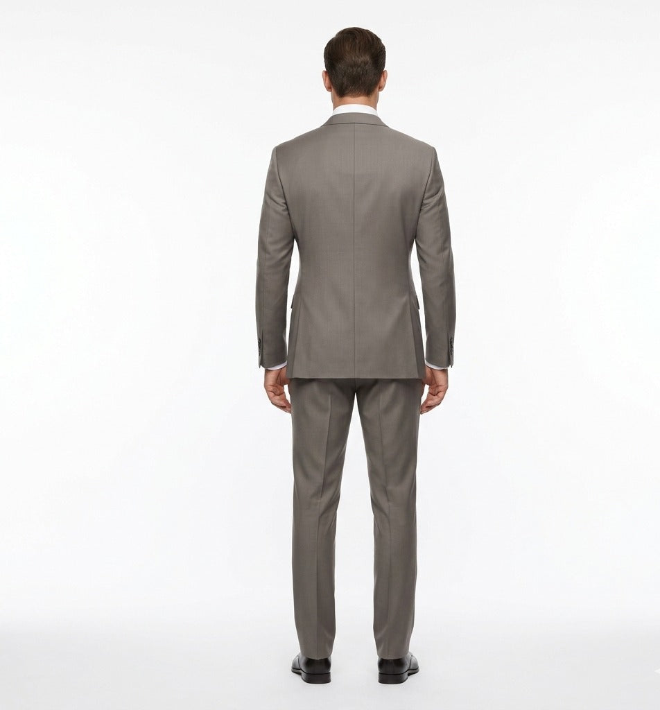 Steel Slate Twill – Premium 2-Piece Suit-VogueNThreads