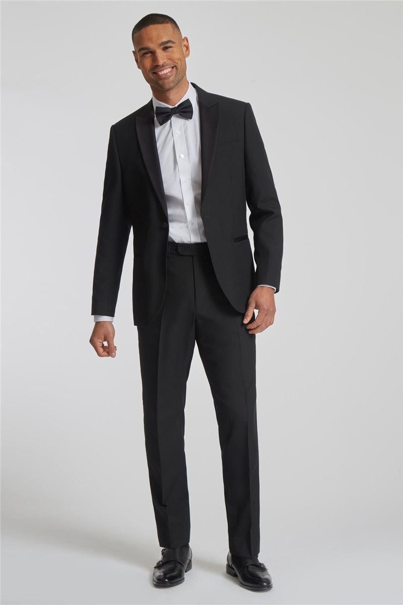 VogueNThreads Everyday Occasions Black Slim Tuxedo-VogueNThreads