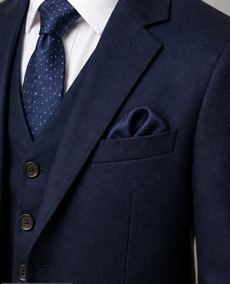 Boys Navy Three Piece Suit
