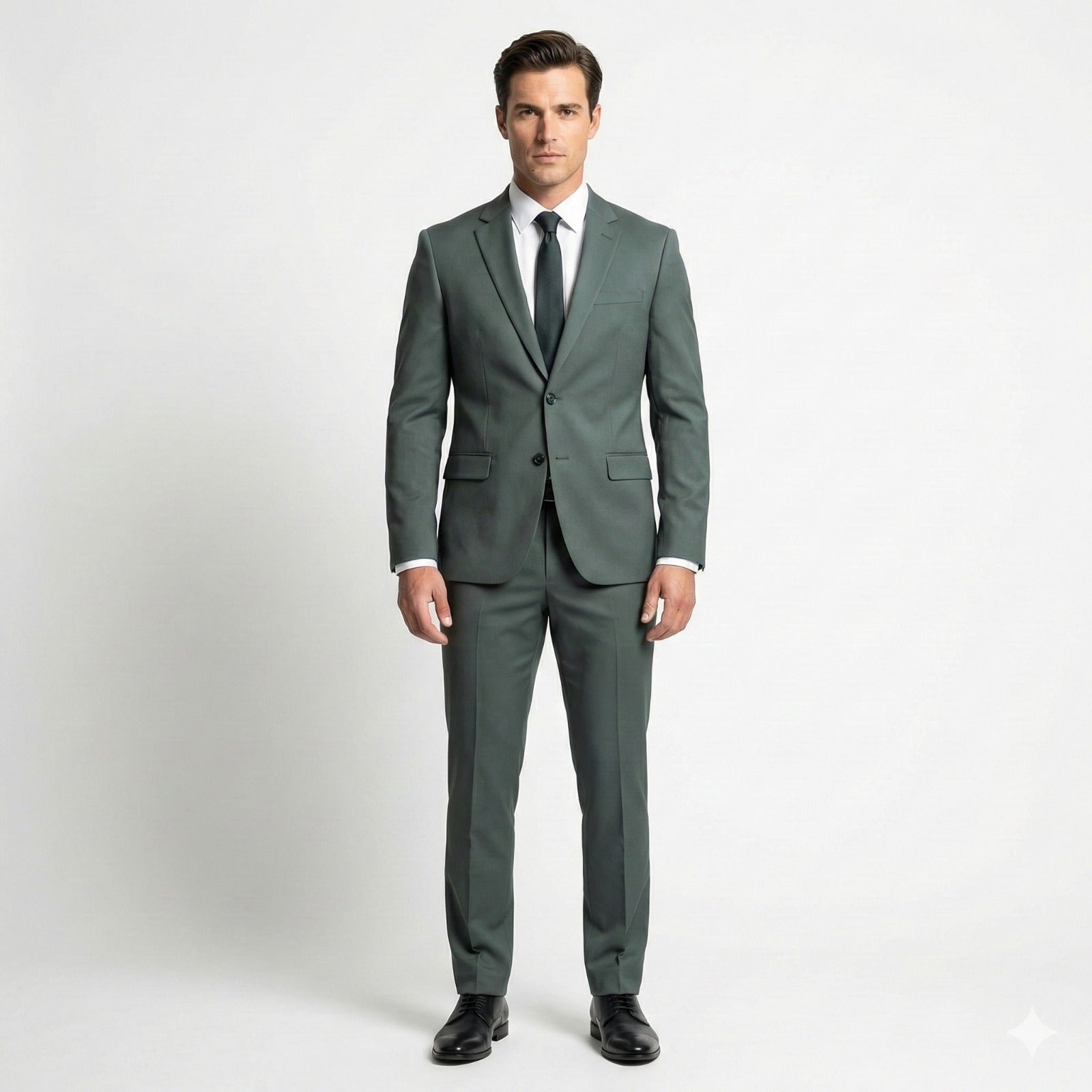 The Modern Slate Green 2-Piece Suit | Tailored Fit