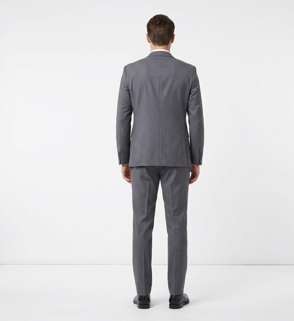 Pewter Steel Executive 2-Piece Suit