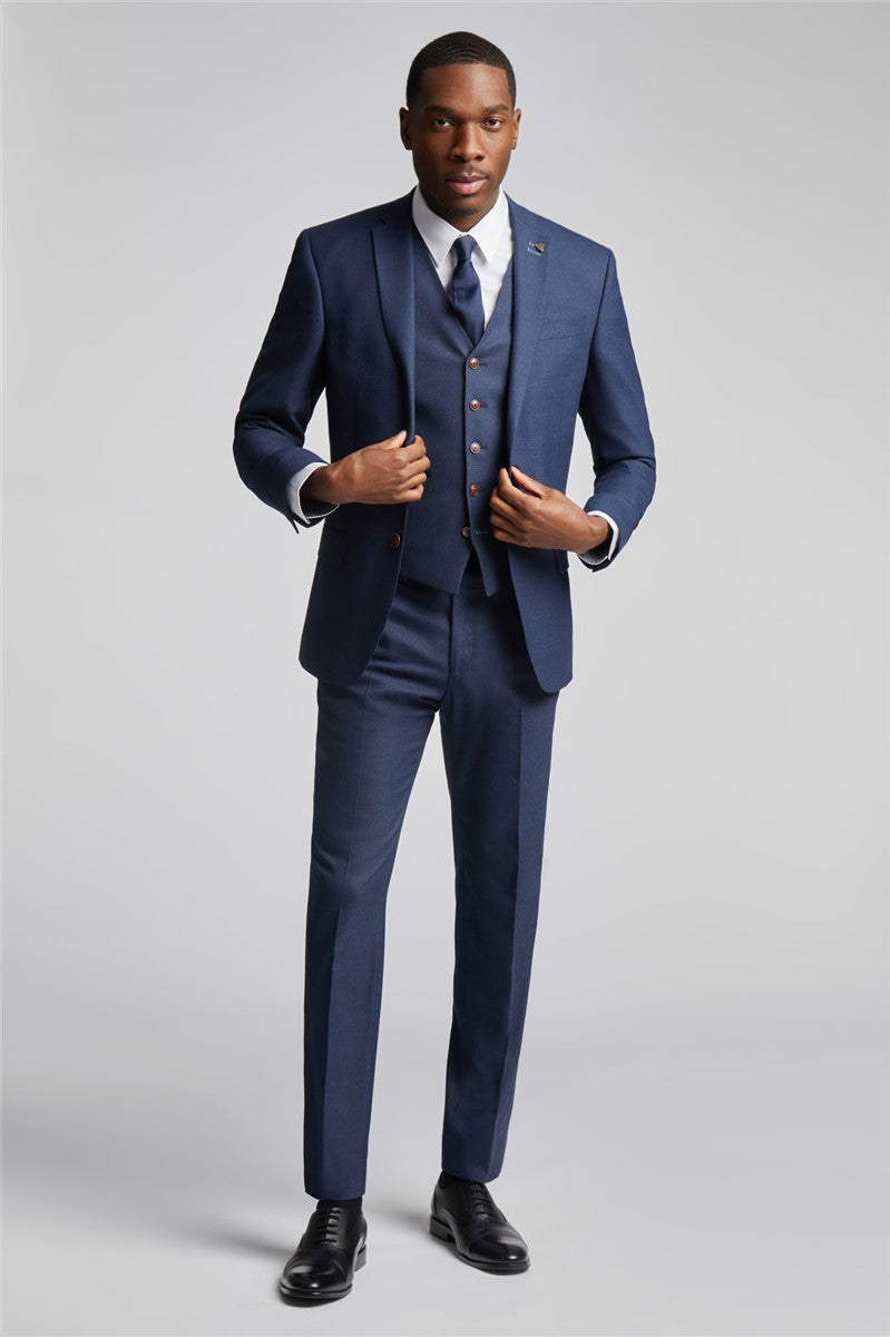 Tailored Navy Blue Suit – Voguenthreads