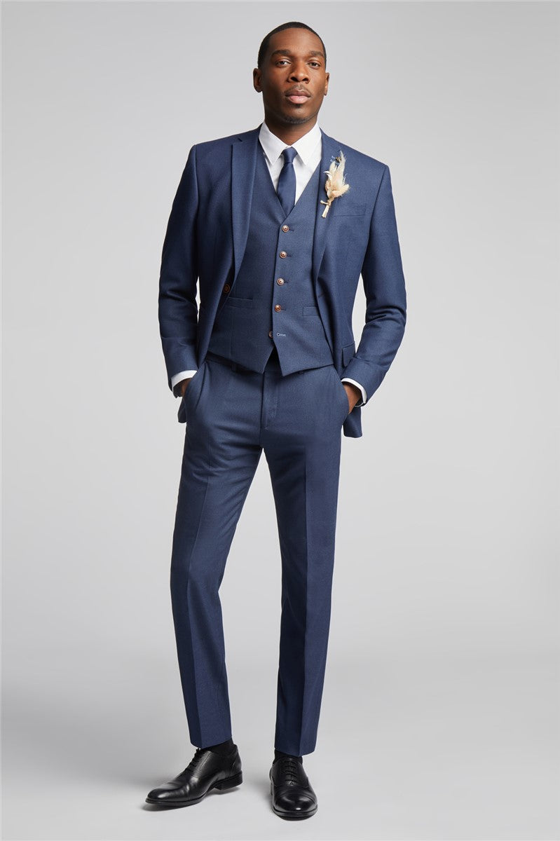 Tailored Navy Blue Suit – Voguenthreads