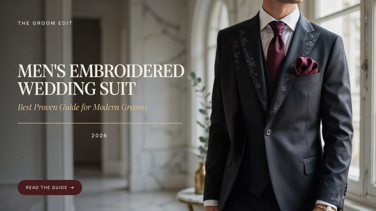 Men's Embroidered Wedding Suit: Best Proven Guide for Modern Grooms 2026