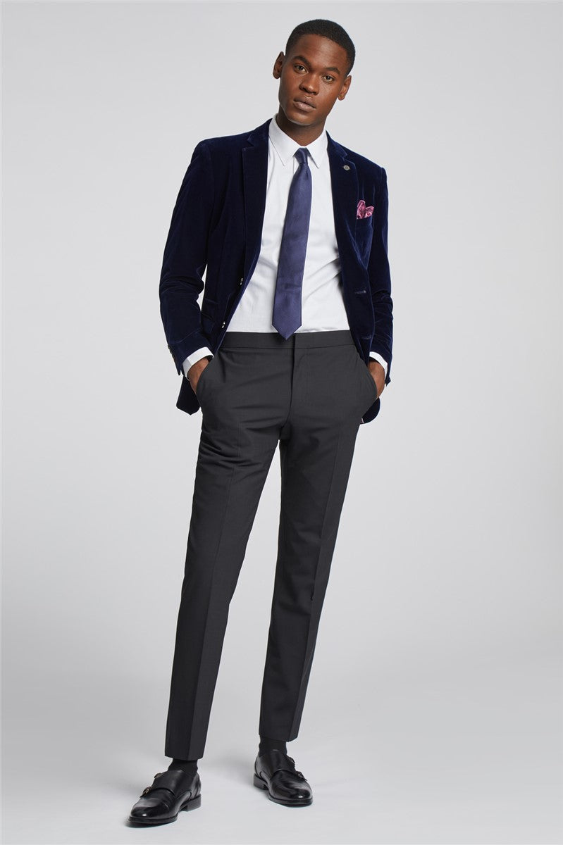 Marc Darcy Hudson Navy Velvet Suit Jacket