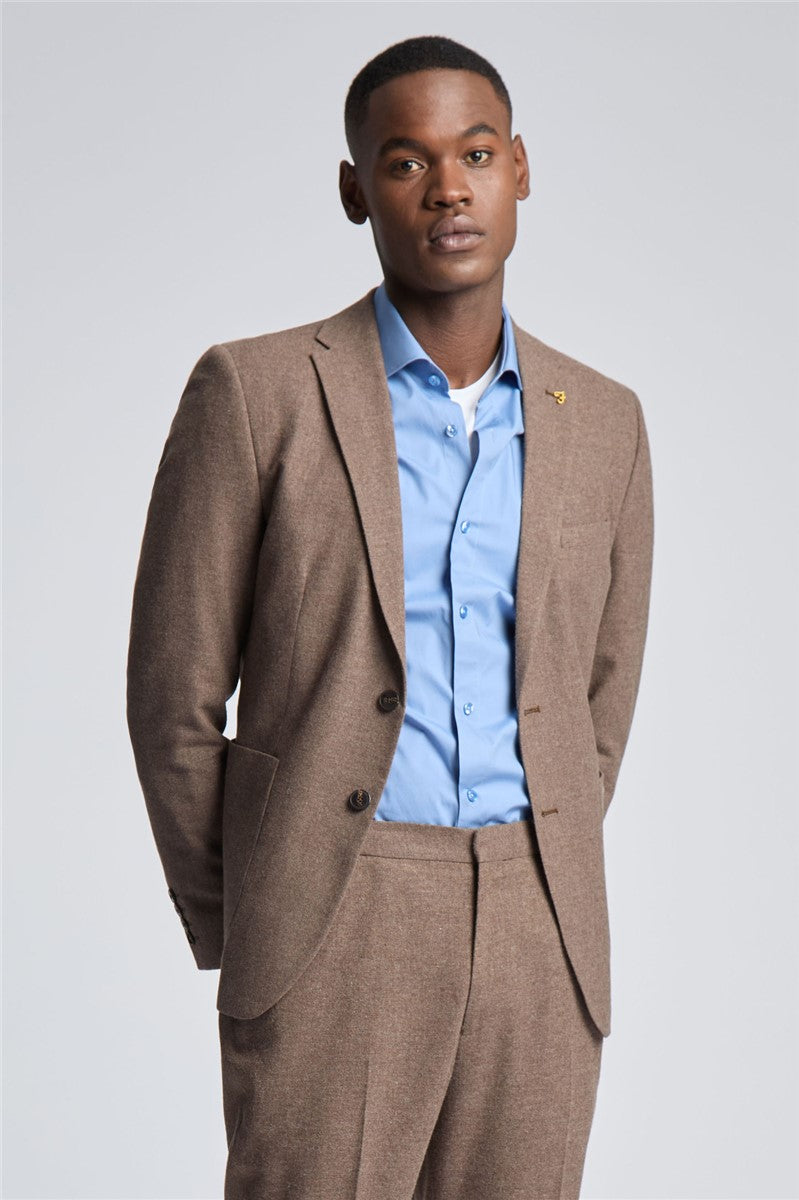 Farah Toffee Flannel Suit