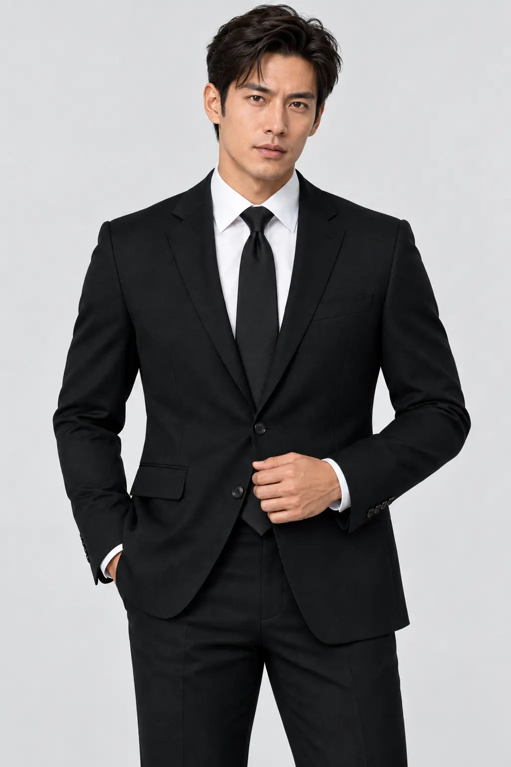 Obsidian Charcoal – Premium 2-Piece Suit