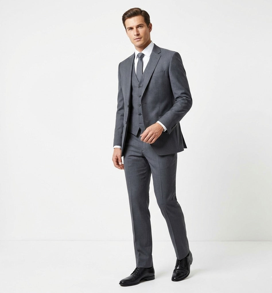 Arctic Slate Executive 3-Piece Suit-suits-VogueNThreads