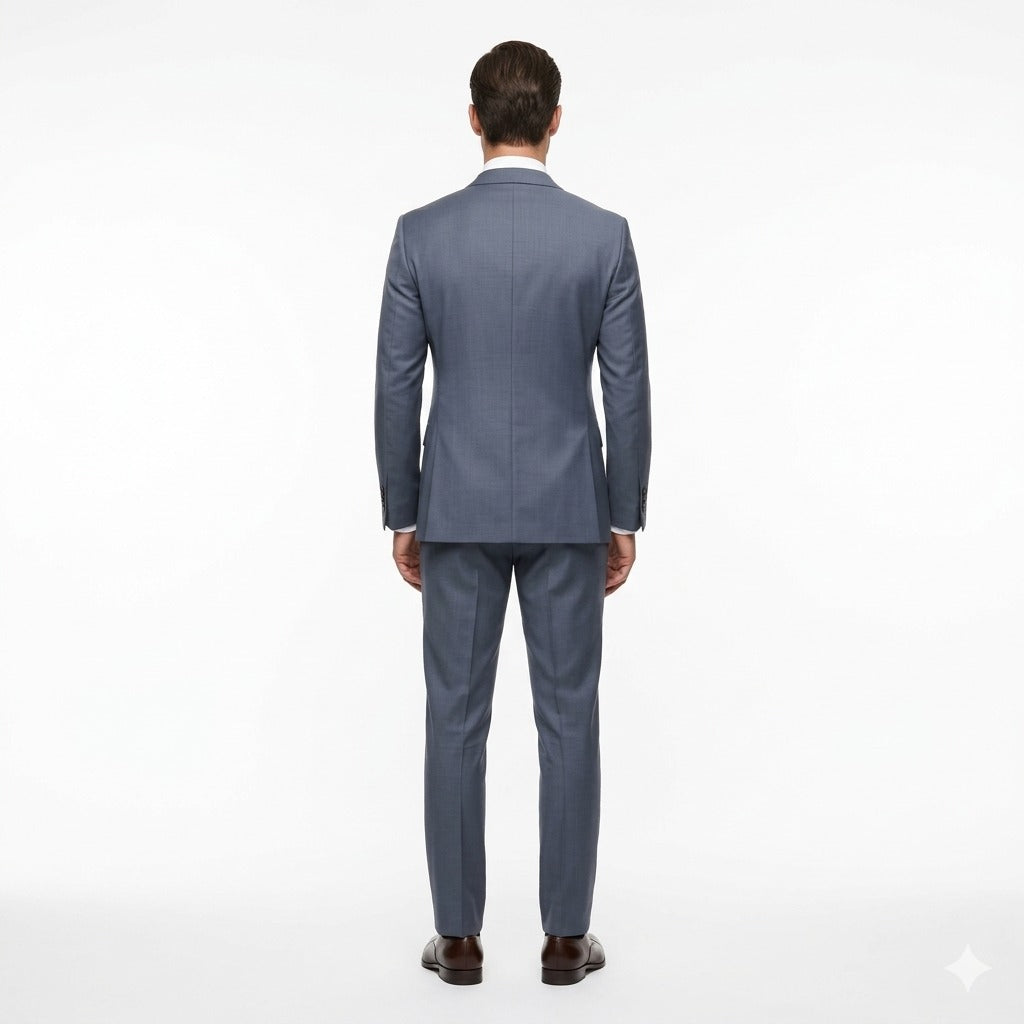 Arctic Slate Twill – Premium Tuxedo-suits-VogueNThreads