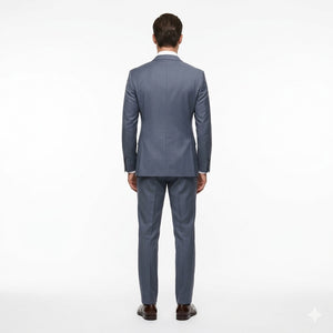 Arctic Slate Twill – Premium Tuxedo-suits-VogueNThreads
