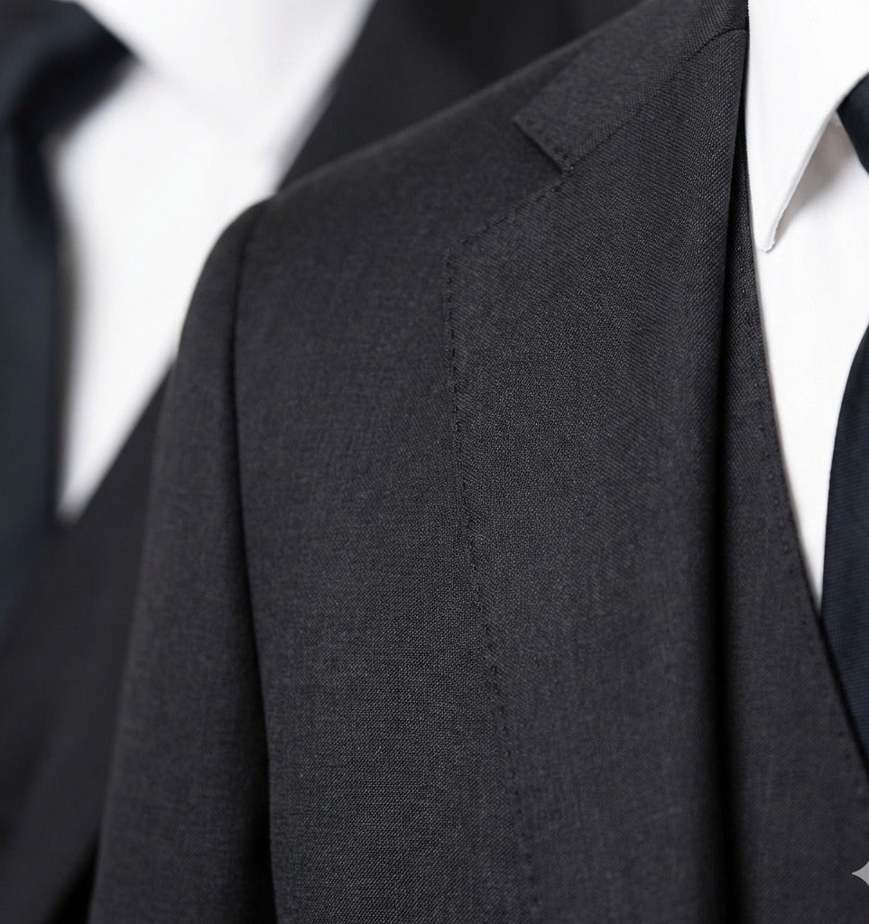 Carbon Obsidian Executive 3-Piece Suit-suits-VogueNThreads