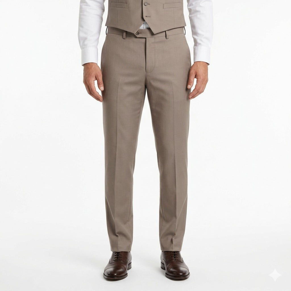 Champagne Sand Twill – Premium Tuxedo-suits-VogueNThreads