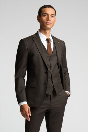 Chocolate Flannel Suit – Modern Fit-VogueNThreads
