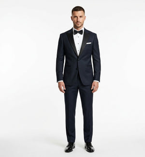 Deep Graphite Navy – Premium Tuxedo-suits-VogueNThreads