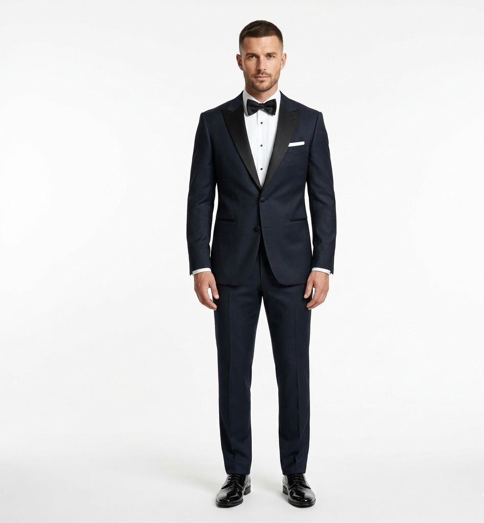 Deep Graphite Navy – Premium Tuxedo-suits-VogueNThreads