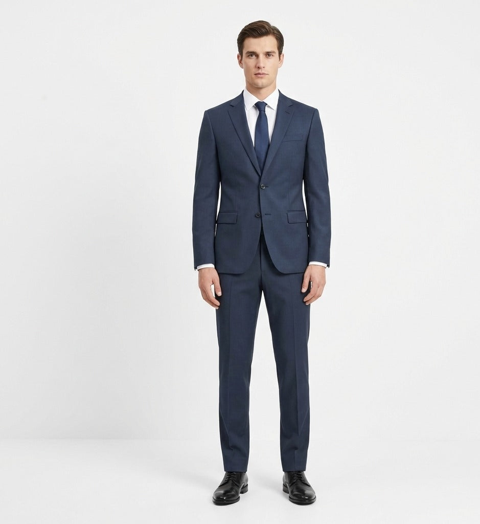 Deep Harbour Blue Executive 2-Piece Suit-suits-VogueNThreads