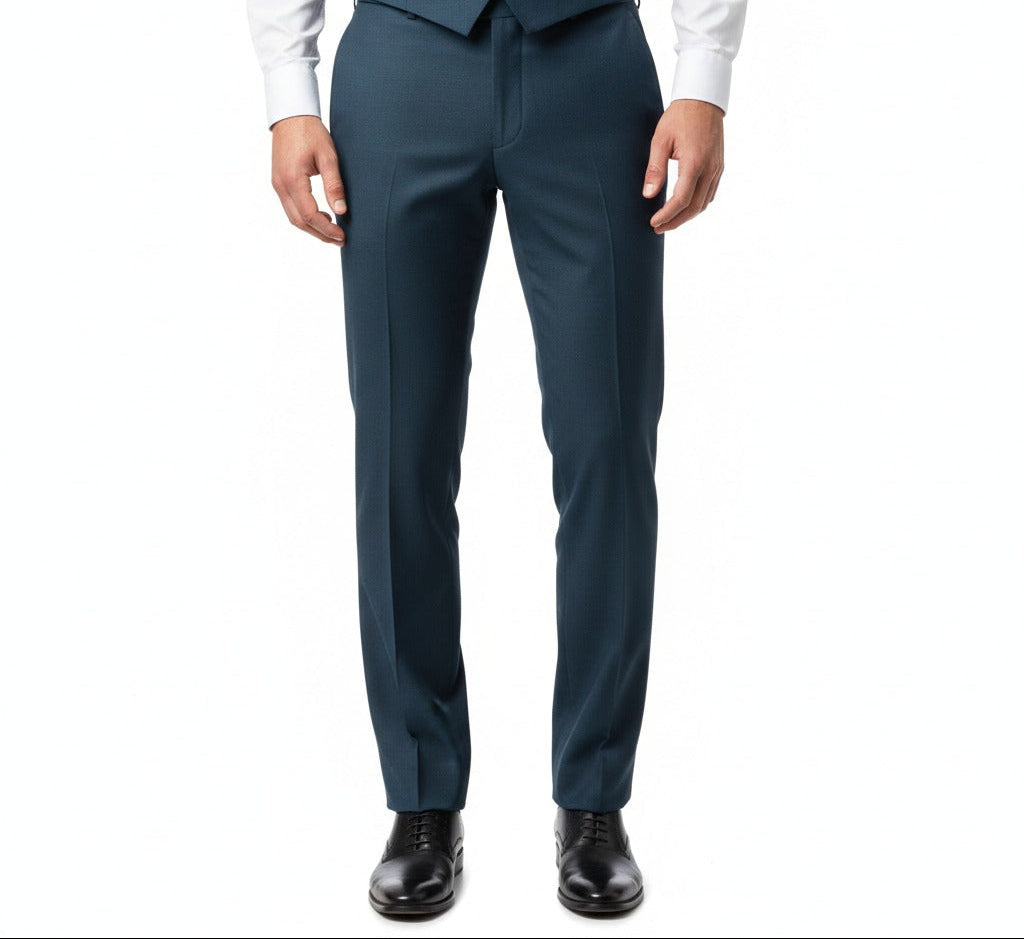 Deep Midnight Navy Twill – Premium 2-Piece Suit-VogueNThreads