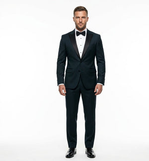 Deep Teal Midnight – Premium Tuxedo-suits-VogueNThreads