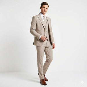 Desert Sand Executive 3-Piece Suit-suits-VogueNThreads