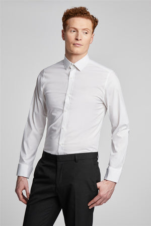 Double Cuff White Shirt –vogueNThreads-VogueNThreads
