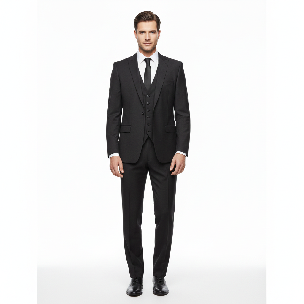 Essential Charcoal 2-Piece Tailored Suit – Professional Slim Fit-suits-VogueNThreads