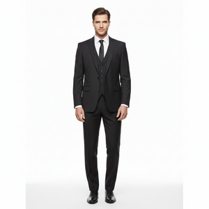 Essential Charcoal 2-Piece Tailored Suit – Professional Slim Fit-suits-VogueNThreads