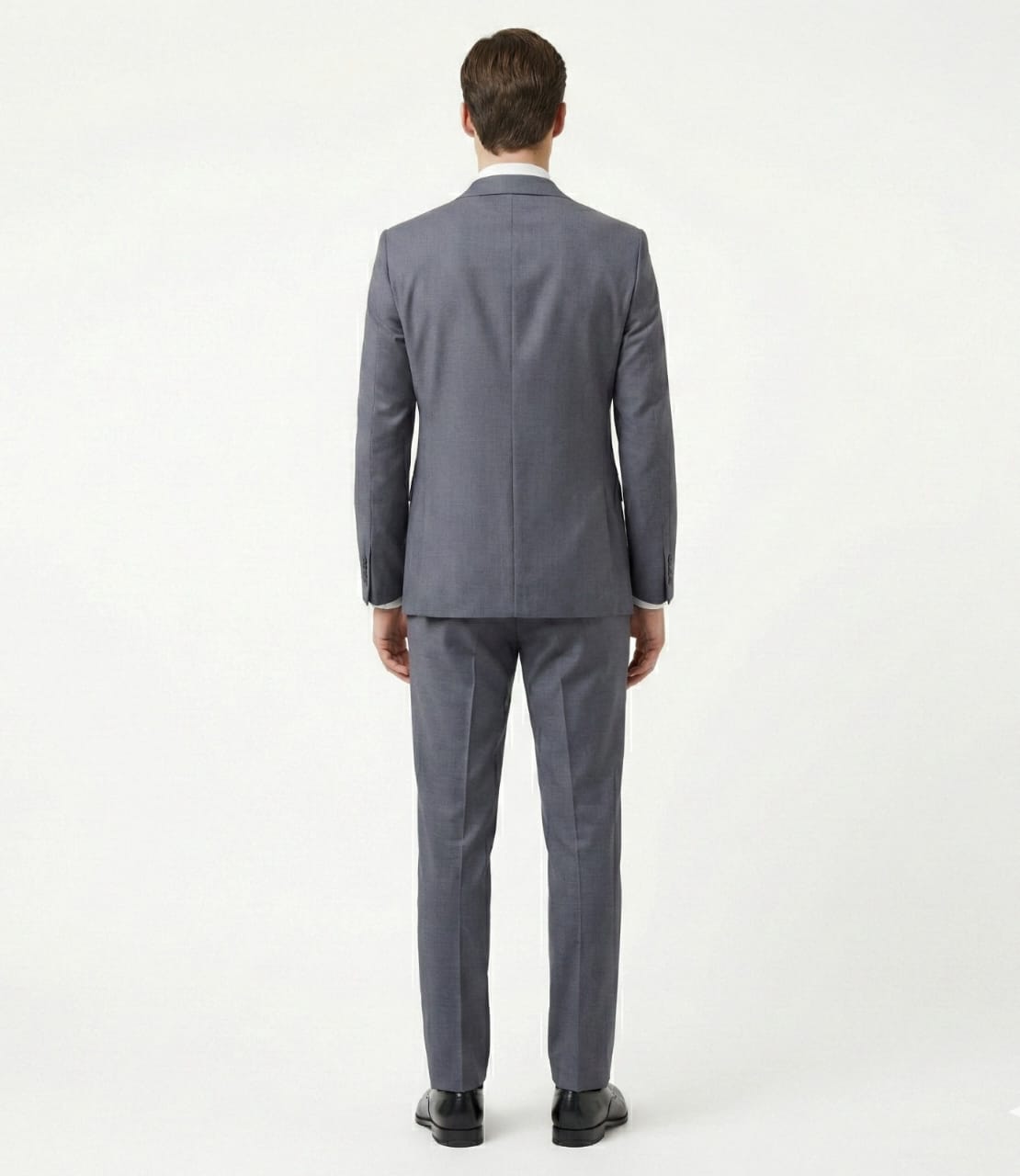 Executive Steel Blue-Grey Suit | Tailored 3-Piece Set-suits-VogueNThreads
