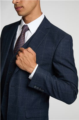 Formal Checked Navy Blue Suits – VogueNThreads-VogueNThreads