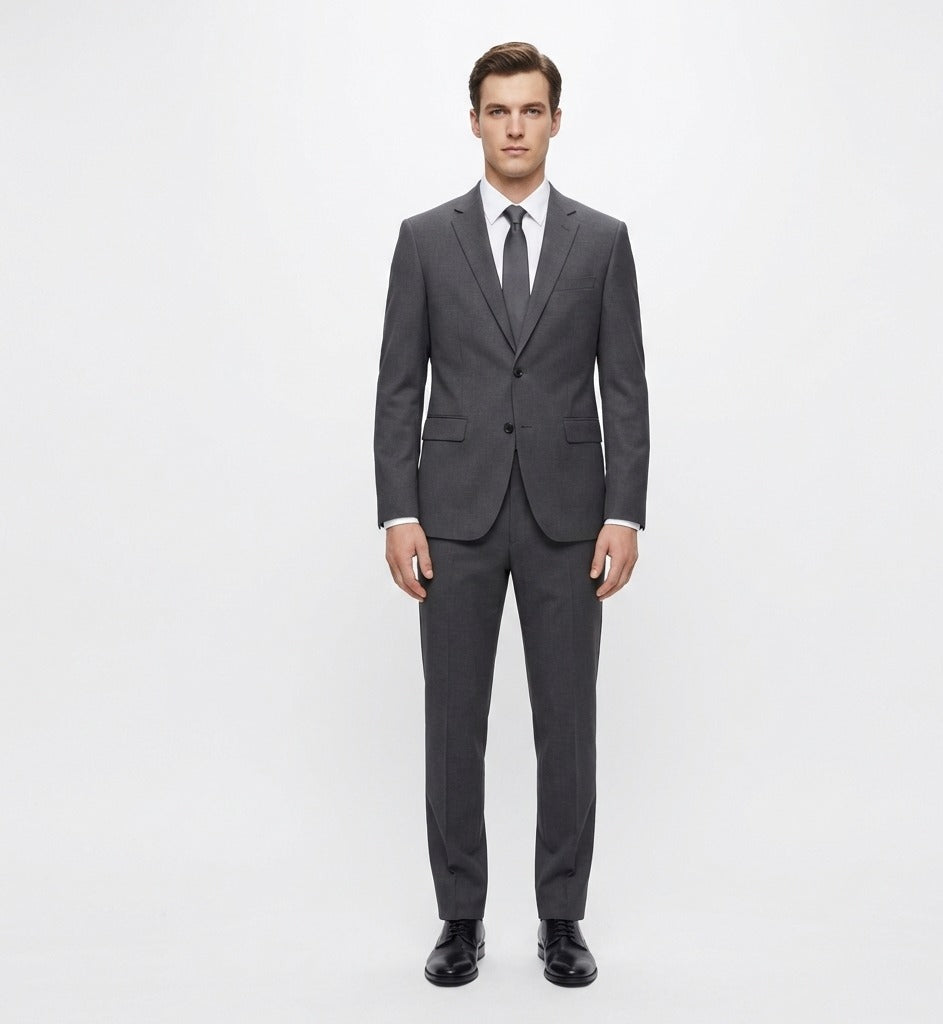 Graphite Steel Executive 2-Piece Suit-VogueNThreads