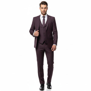 Imperial Black Cherry Reserve 3-Piece Suit-suits-VogueNThreads
