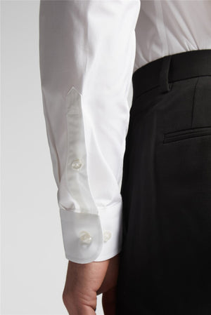 Luxury Egyptian Cotton White Shirt – Tailored Fit-VogueNThreads