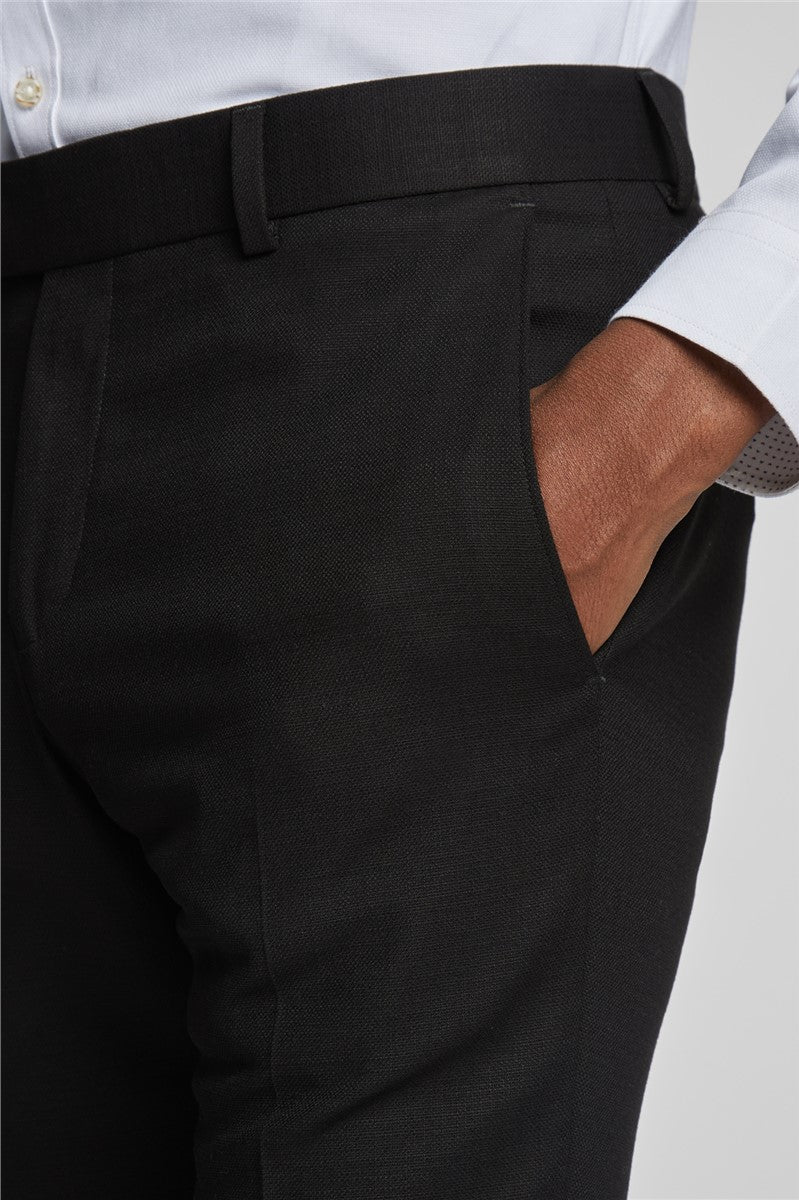 Men’s Slim Fit Black Trousers – vogueNThreads-VogueNThreads