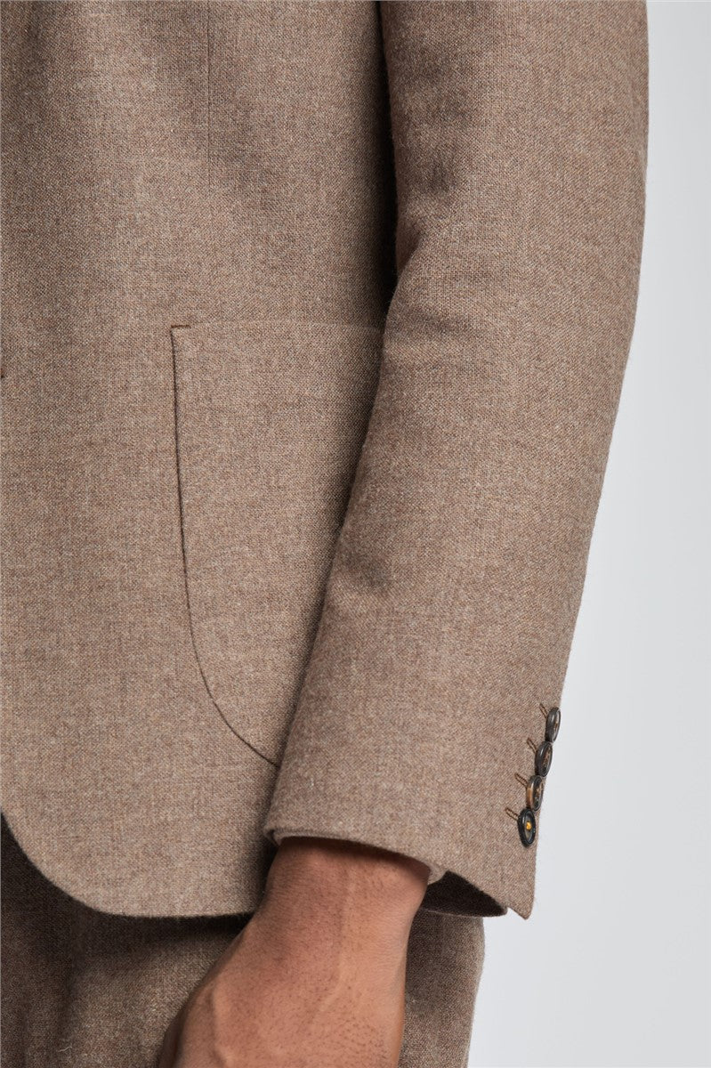Mens Suits UK – Toffee Flannel Suit | vogue & Threads-VogueNThreads