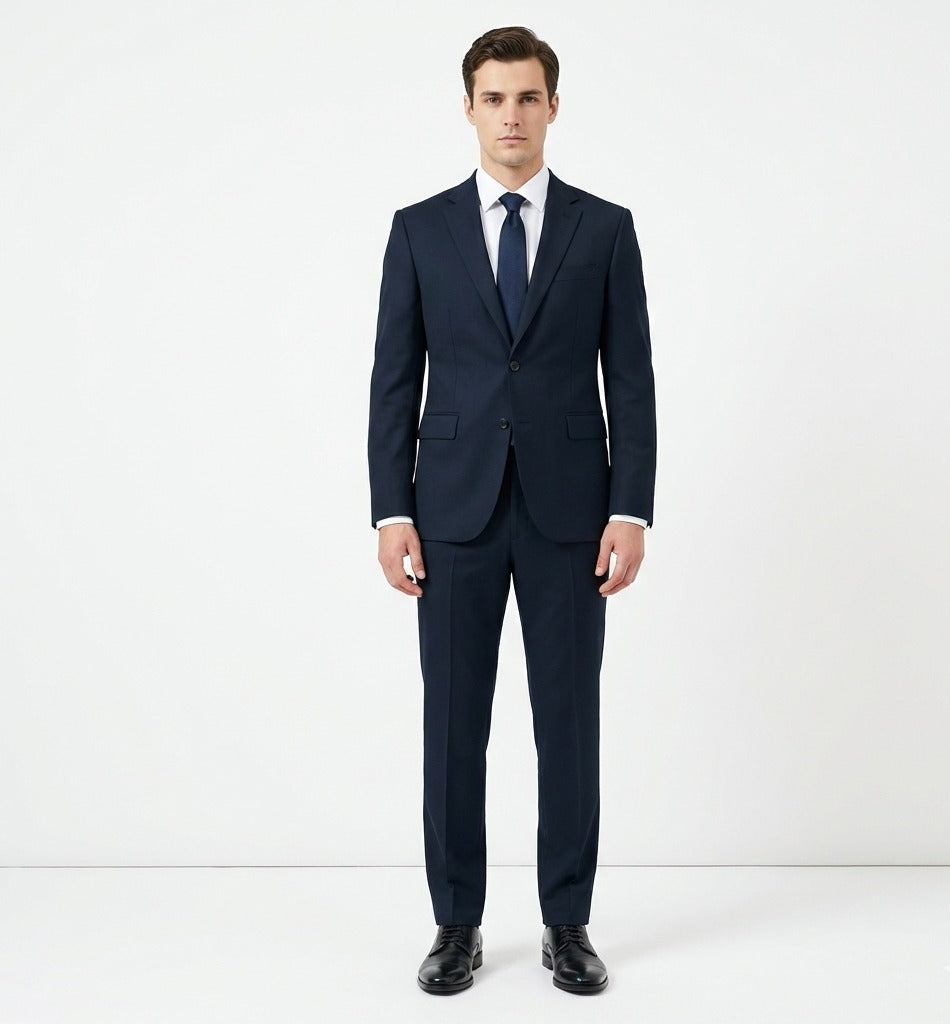 Midnight Charcoal Executive 2-Piece Suit-suits-VogueNThreads