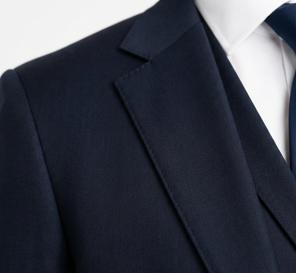 Midnight Charcoal Executive 3-Piece Suit-suits-VogueNThreads