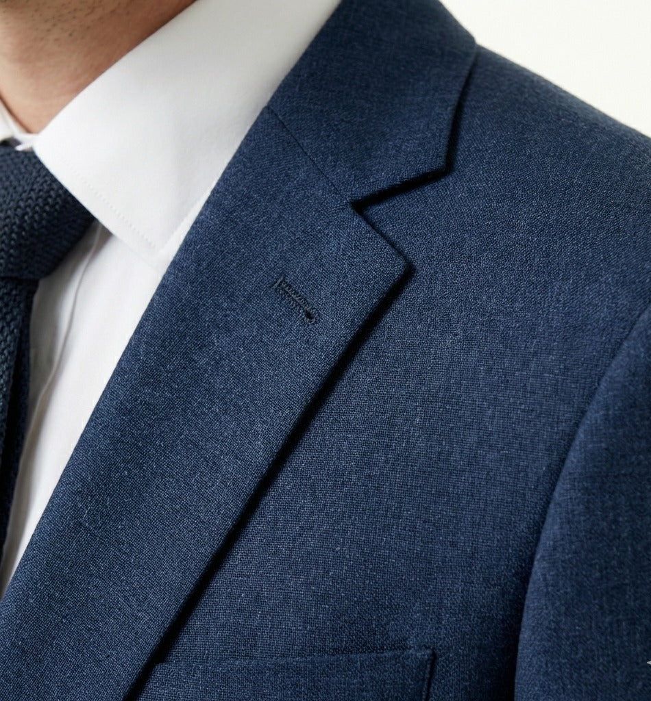 Midnight Obsidian Executive Navy 2-Piece Suit-suits-VogueNThreads