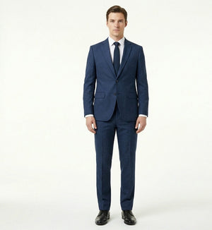 Midnight Obsidian Executive Navy 2-Piece Suit-suits-VogueNThreads