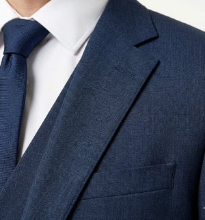 Midnight Obsidian Executive Navy 3-Piece Suit-suits-VogueNThreads